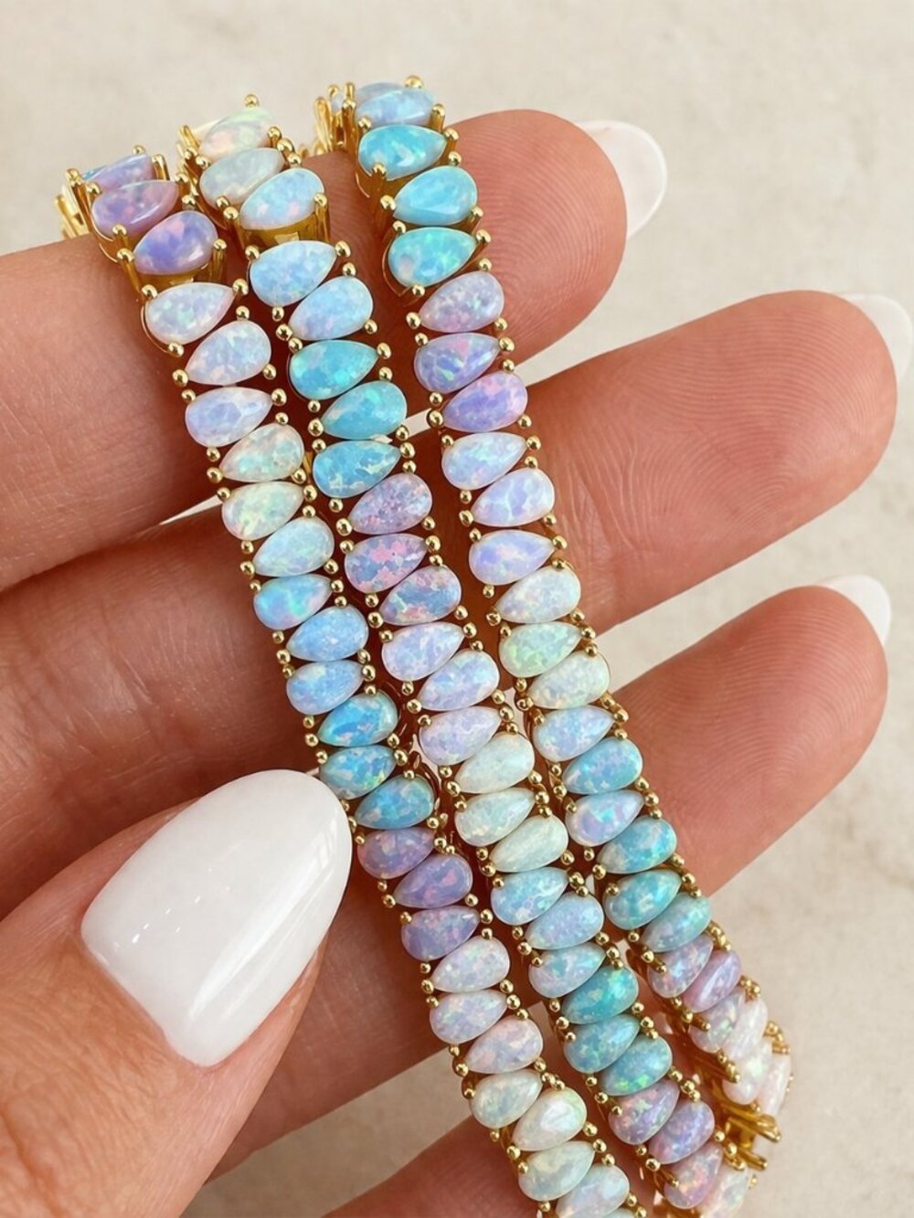 Dancing Ombre 18K Gold Vermeil Tennis Bracelet